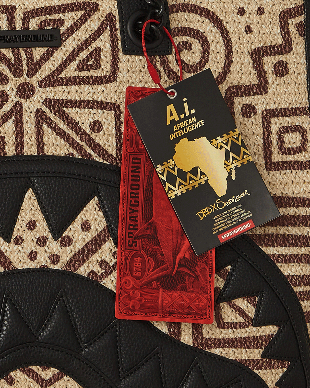 AI PALM MIRAGE SHARK LUXE BEACH TOTE - Image 12