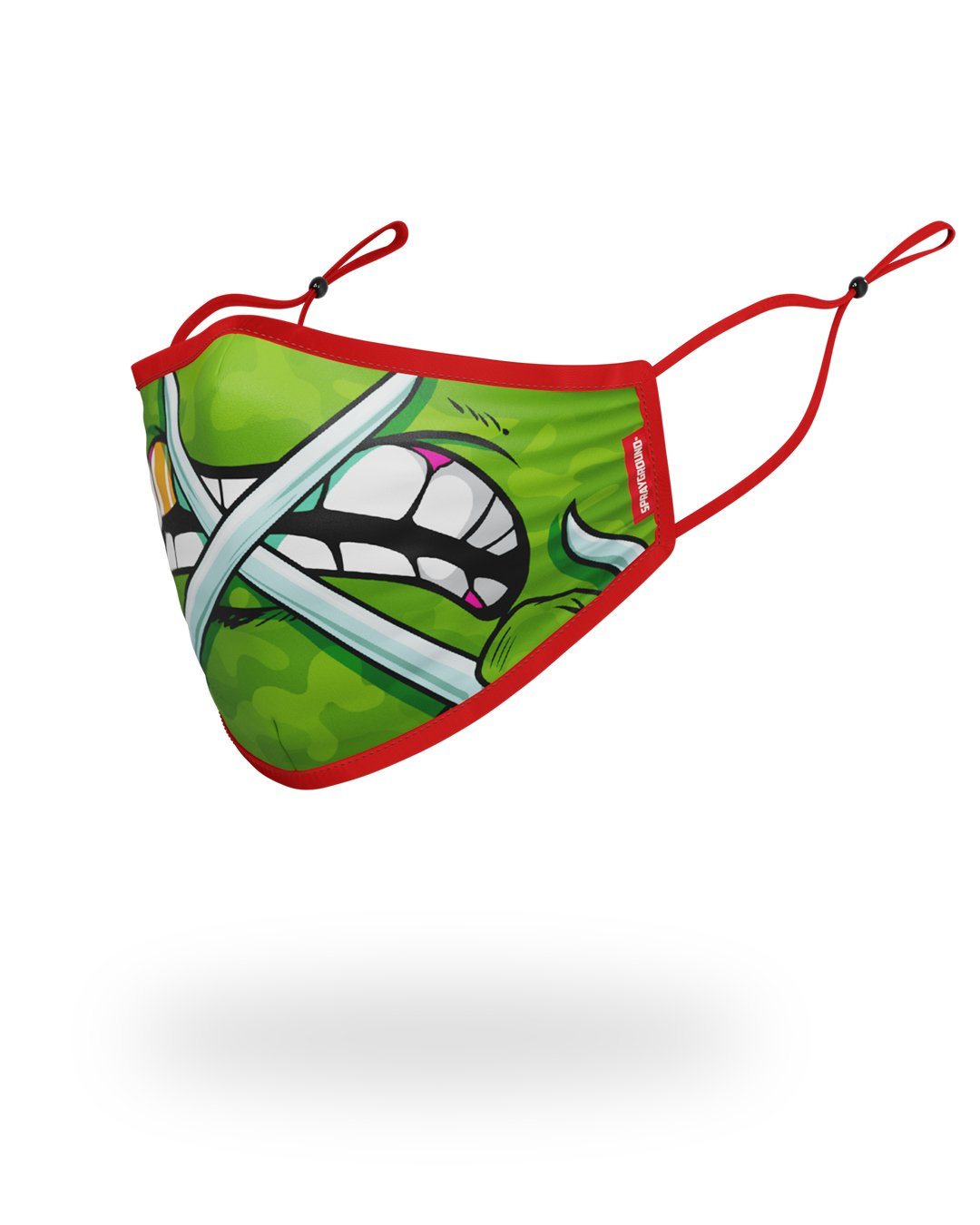 ADULT TMNT RAPHAEL SHARK FORM FITTING FACE-COVERING - Image 2
