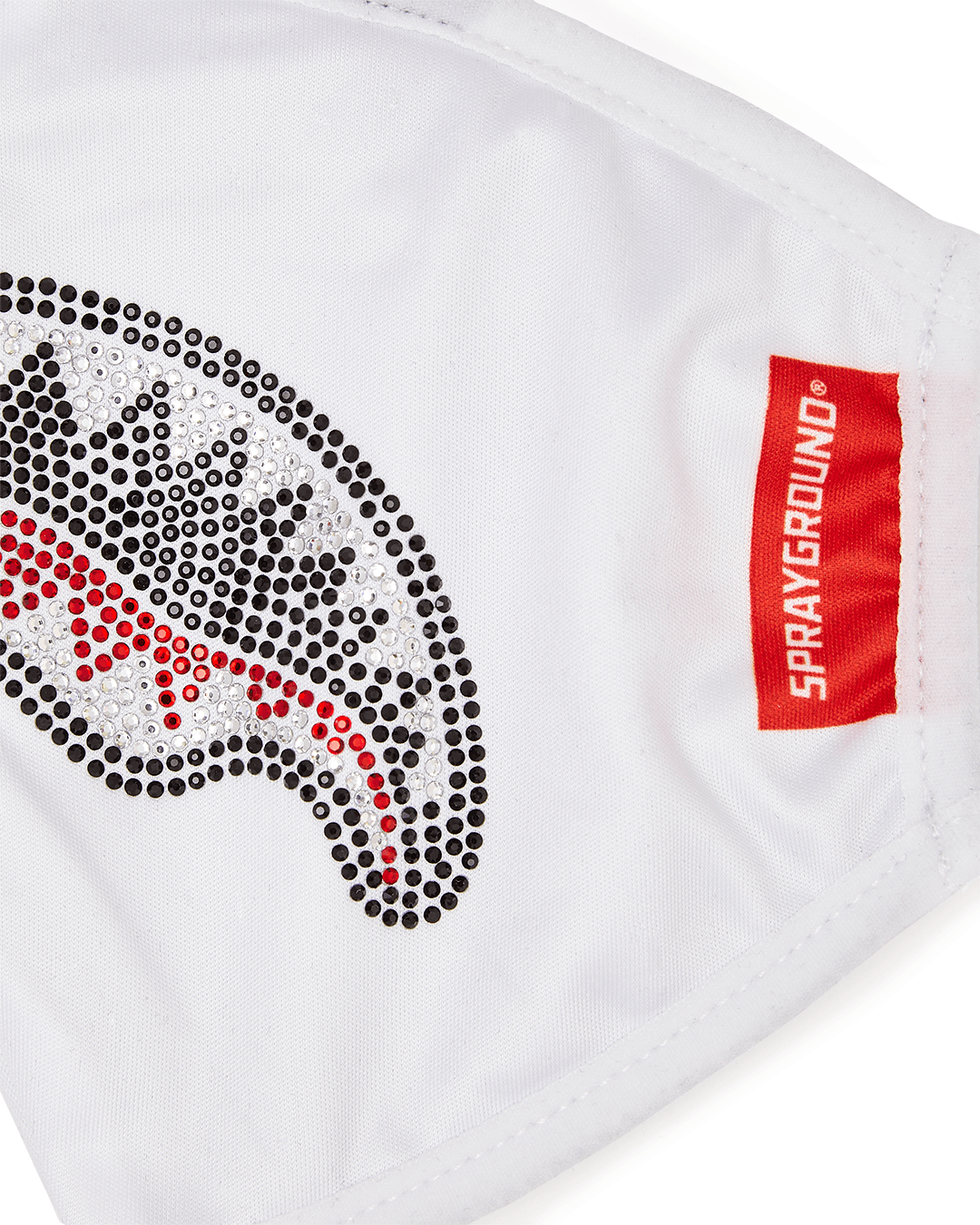 TRINITY DIAMOND SHARK WHT POLYESTER FACE MASK - Image 5