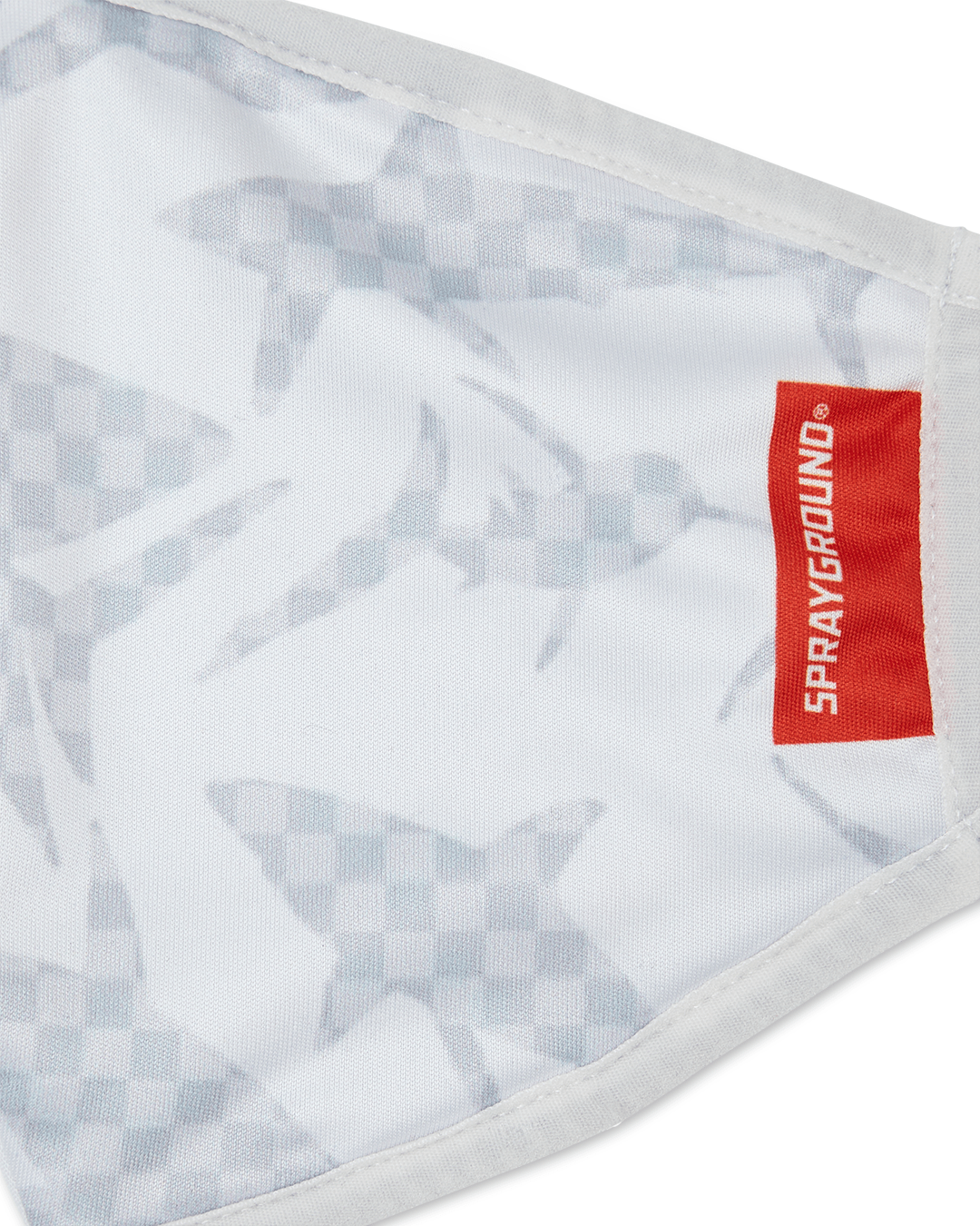 SHARK CHECK WHITE FACE MASK - Image 5