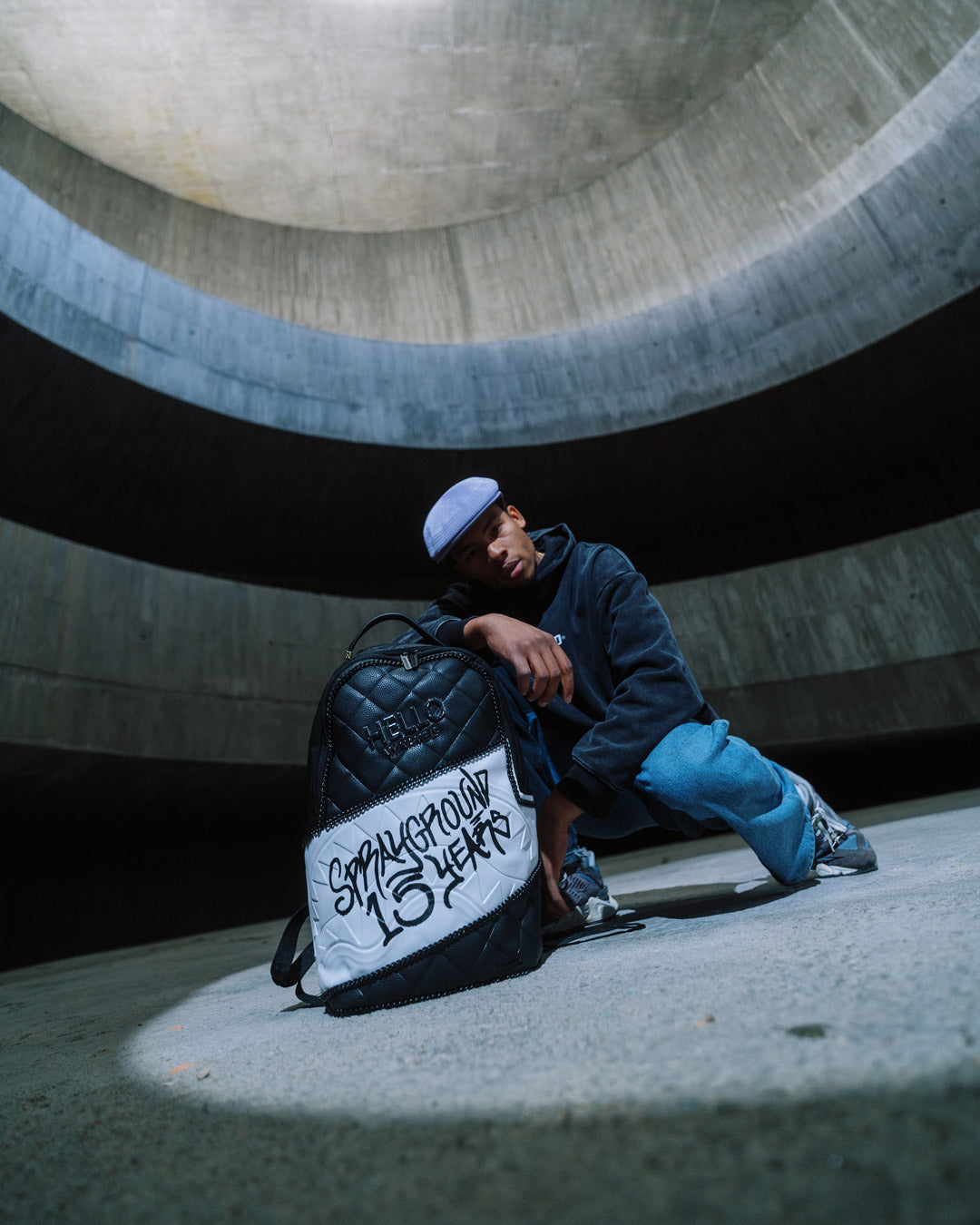 HELLO MY NAME IS 15 YEARS QUILTED BACKPACK SUPER RARE - Image 2