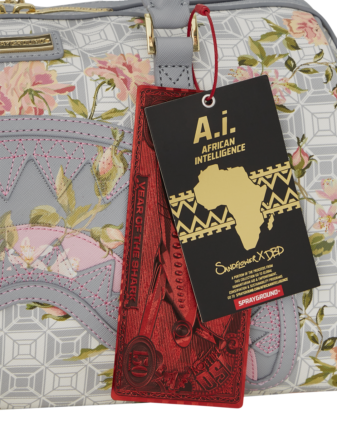 AI AFRICAN INTELLIGENCE ELEGANT ENERGY MINI DUFFLE - SANDFLOWER COLLAB - Image 12