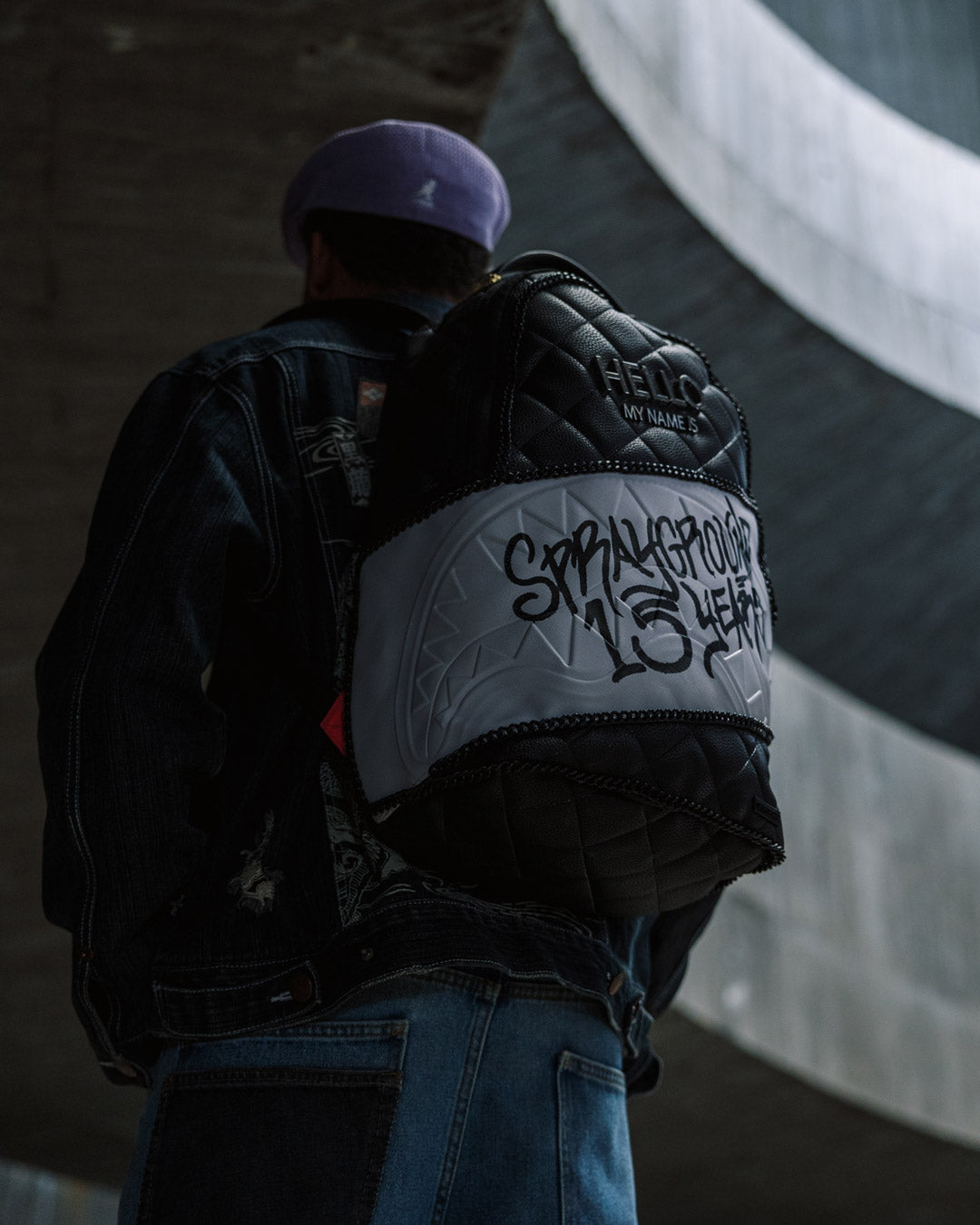 HELLO MY NAME IS 15 YEARS QUILTED BACKPACK SUPER RARE - Image 14