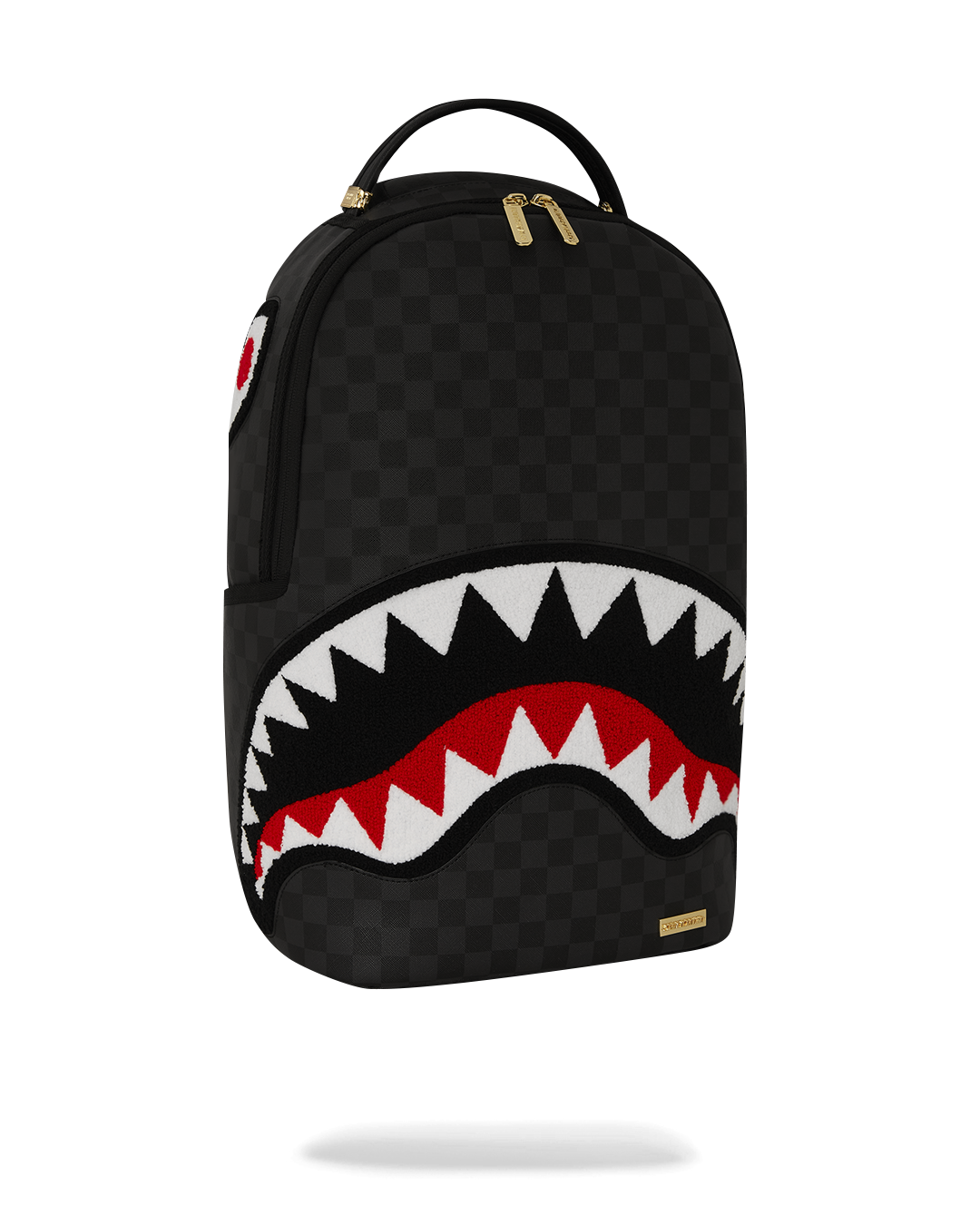 LIGHTS OUT SHARKS IN PARIS CHENILLE SHARK BACKPACK - Image 2