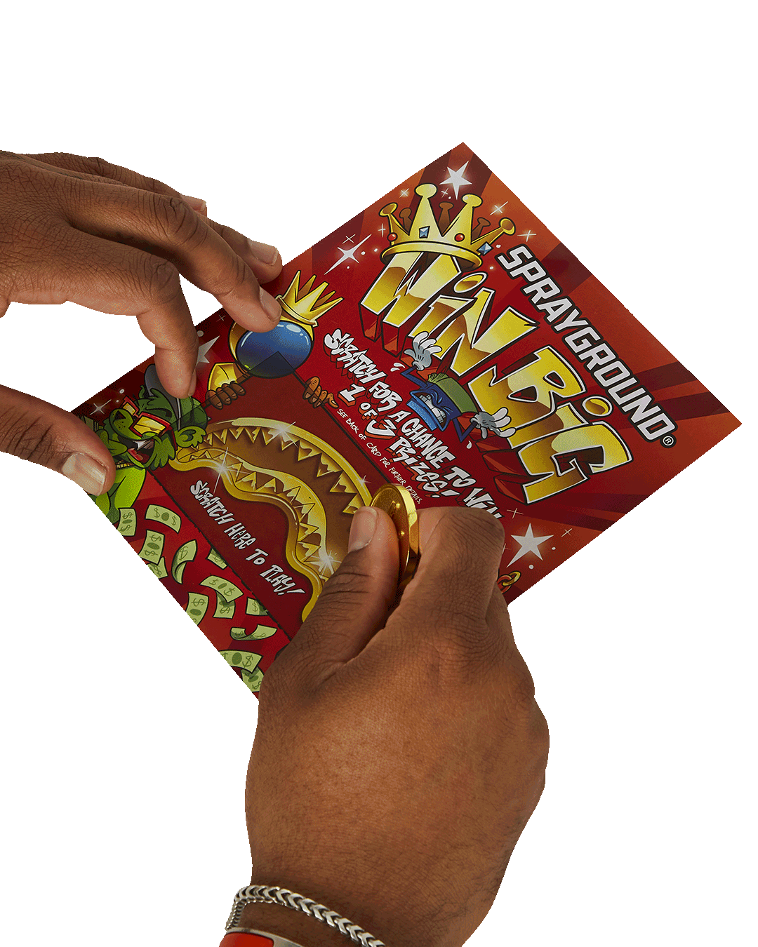 SPRAYGROUND SCRATCH OFF PLAYING CARD - WIN A BACKPACK MONEYBEAR OR LUGGAGE