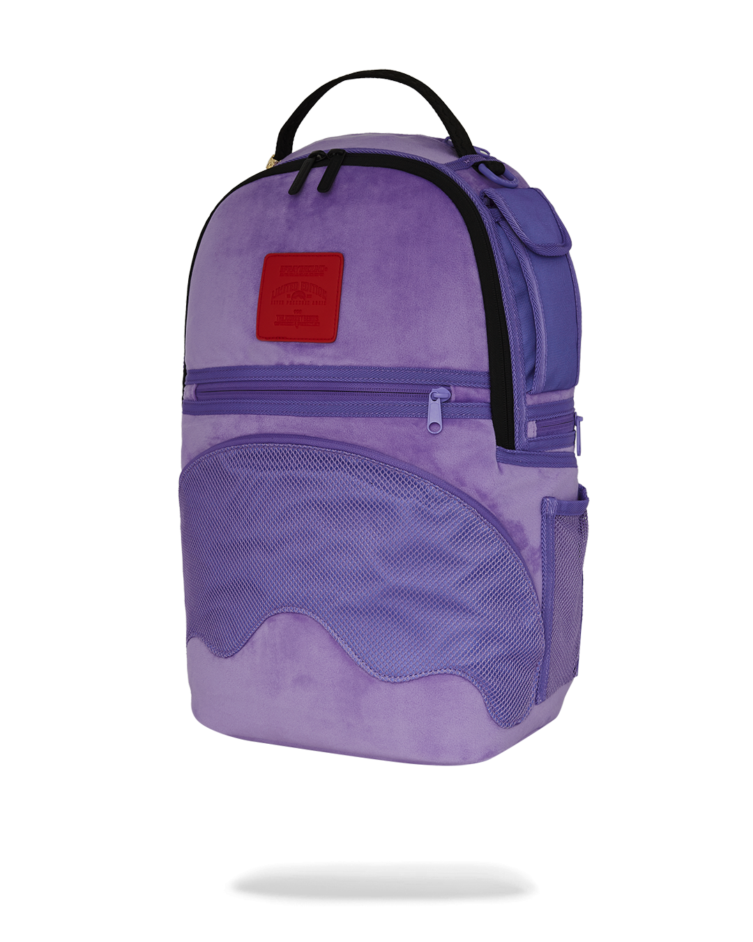NOOO WAY A REVERSIBLE BACKPACK - PURPLE VELOUR TO OG SHARKS IN PARIS BACKPACK - Image 11