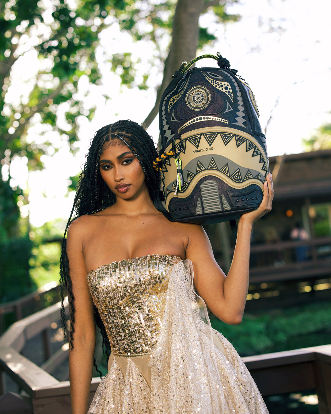 AI AFRICAN INTELLIGENCE SHARKS OF THE GOLD OCEAN BACKPACK - SANDFLOWER COLLAB - Image 2