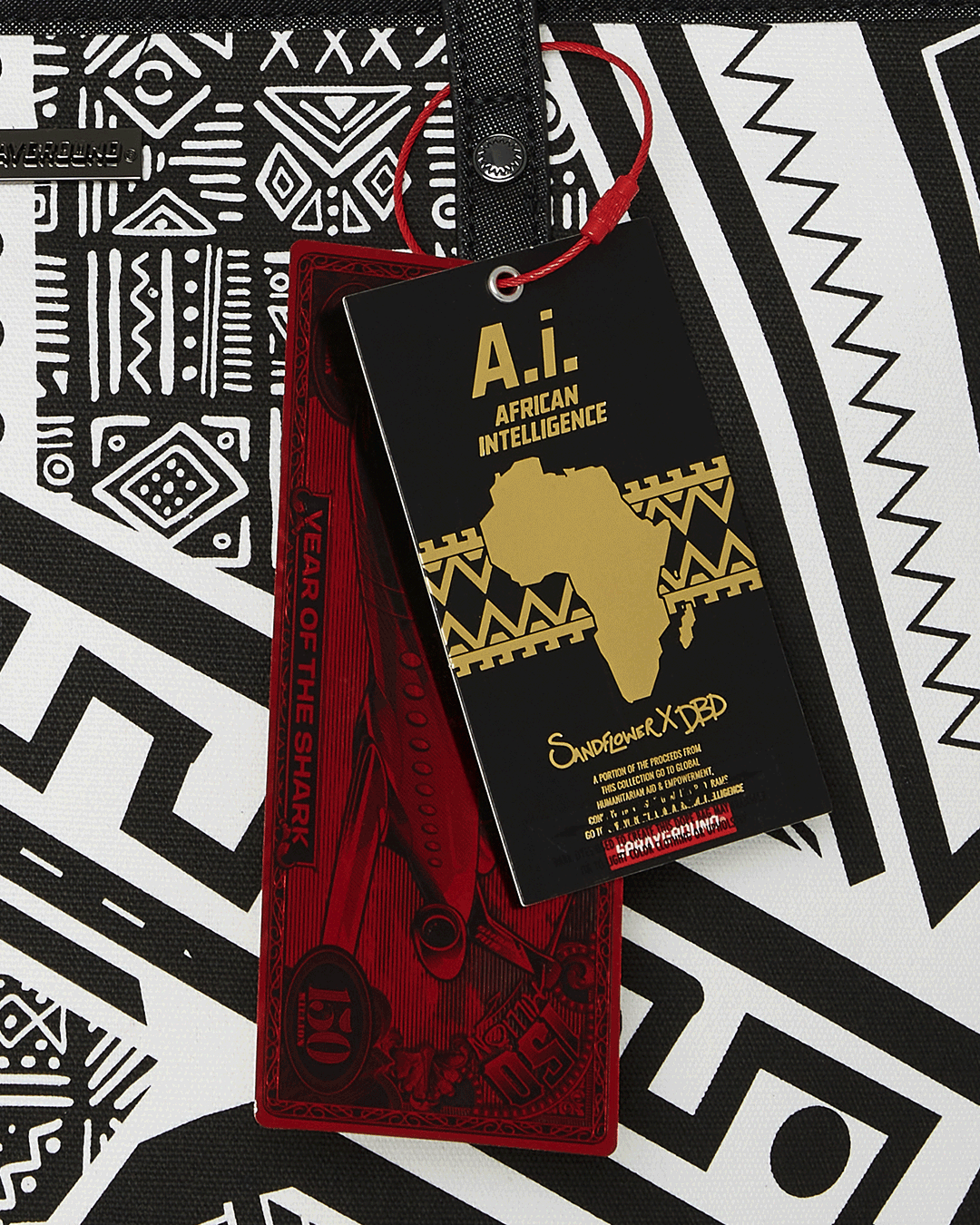 AI AFRICAN INTELLIGENCE THE SKYHAWK WING TOTE - SANDFLOWER COLLAB - Image 12