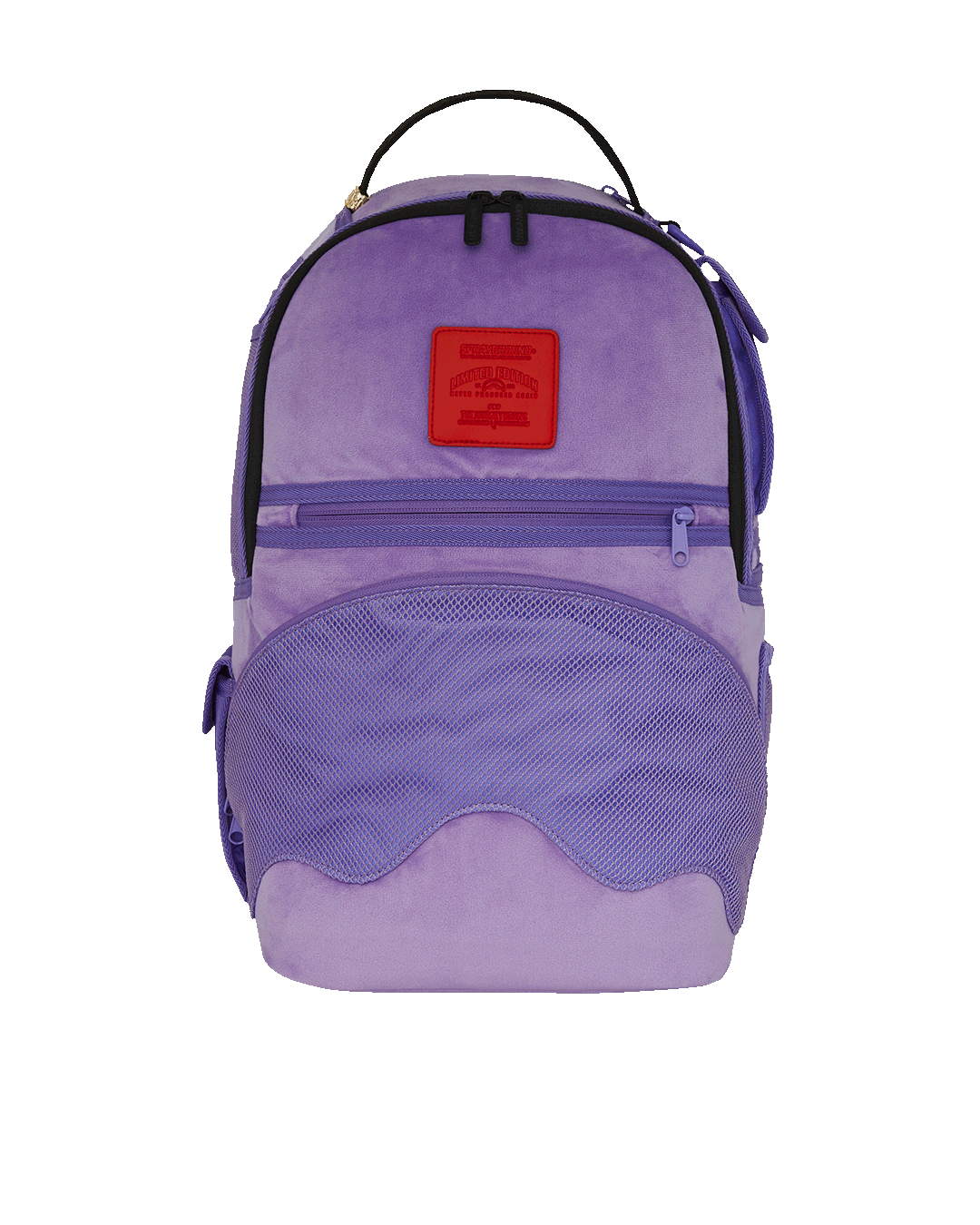 NOOO WAY A REVERSIBLE BACKPACK - PURPLE VELOUR TO OG SHARKS IN PARIS BACKPACK